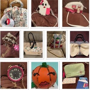 Each listed for sale in my closet Betsey Johnson kitsch novelty purses
